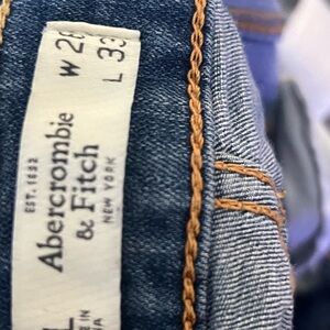 Abercrombie & Fitch Women's Slim Straight Jeans - Denim Blue